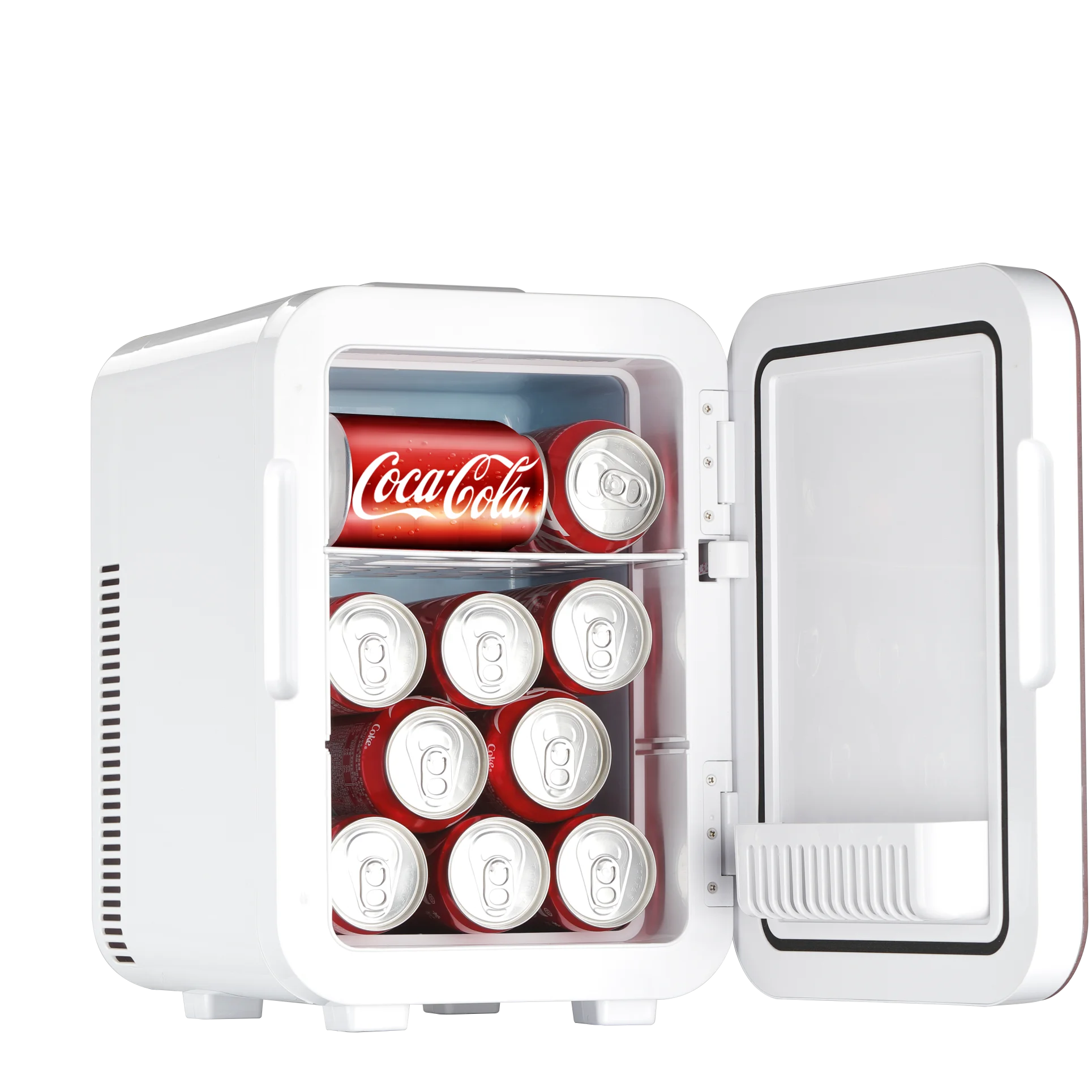 

10L cocacola mini drawer fridge adjustable shelving unit over for mini car fridge glass door refrigerator with freezer