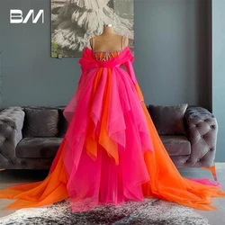 Crystals Women Maxi Prom Dress Spaghetti Straps Long Ballgown Formal Dress Evening Cocktail Party Dresses Robe De Soriee