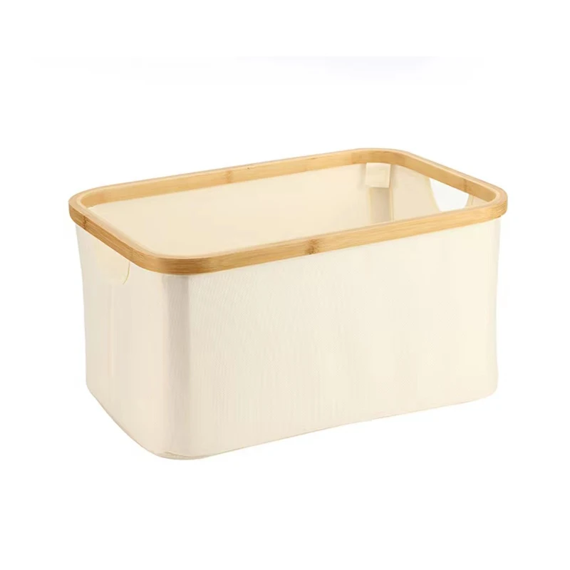 Laundry Basket with lid Large Bamboo Dirty Clothes Hamper with Handle Waterproof fold Laundry Hamper cloth toys Storage basket