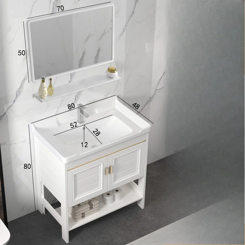 Gabinetes De baño De pie, gabinetes De baño minimalistas nórdicos De lujo, decoración, muebles para el hogar, Gabinete De Baño Lsysg