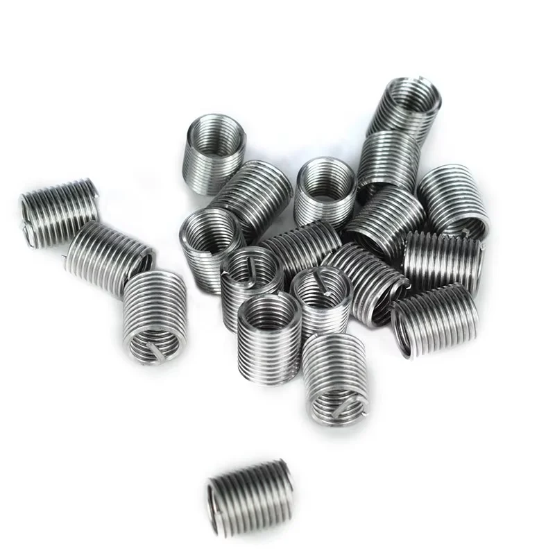 Screw Thread Inserts M3-M14 1.5D-2.0D For Restoring Damaged Threads Tool Stainless Steel Repair Tool Thread Repair Insert Kit