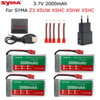 Upgrade Battery 3.7V 2000mAh Lipo Battery / Charger For SYMA X5HW X5HC X5UW  X5UC  Z3 RC Drone Spare Parts Accessory