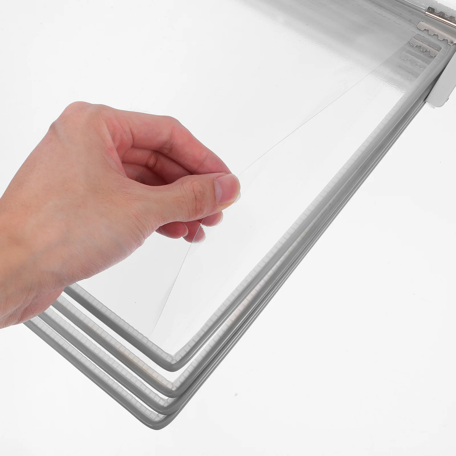 Wall Organizer A4 Wall-Mounted Document Holder Space Saving Iron Pvc Modern Design For Office Classroom Wall File Rack