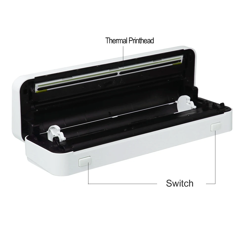 8 Inch Portable A4 Size Mini Wireless Thermal Printer Mobile Printer with Bluetooth