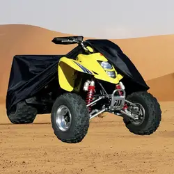Poliéster Tampa Do Carro com Saco De Armazenamento, ATV Tampa De Armazenamento, Dustproof, Impermeável, Grande Quad Bike, Preto, Universal, L, XXL, XXXL