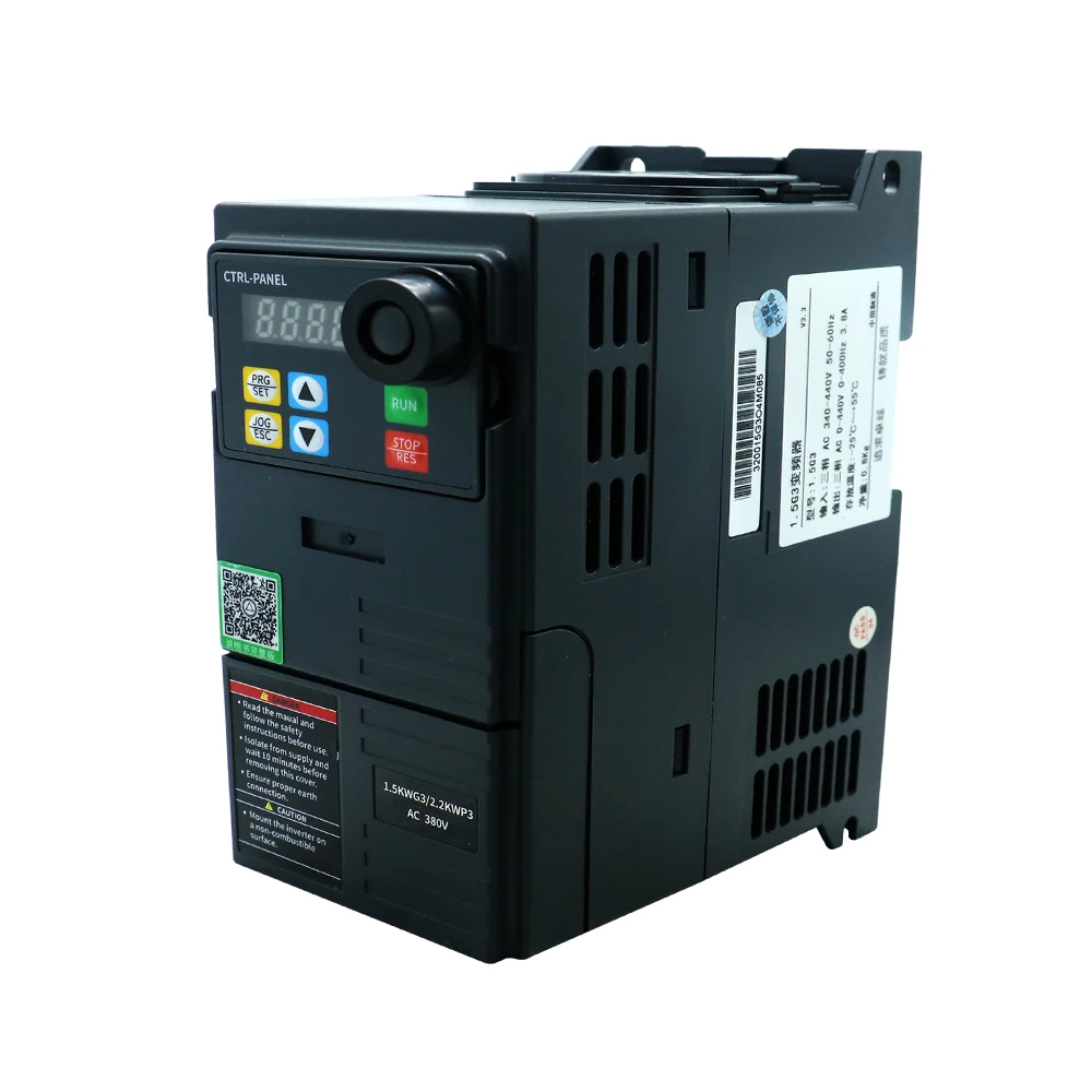 HLTNC Variable Frequency Drive 1.5kw 2.2kw 220V 380V AC Motor Drive Frequency Converter Inverter for spindle