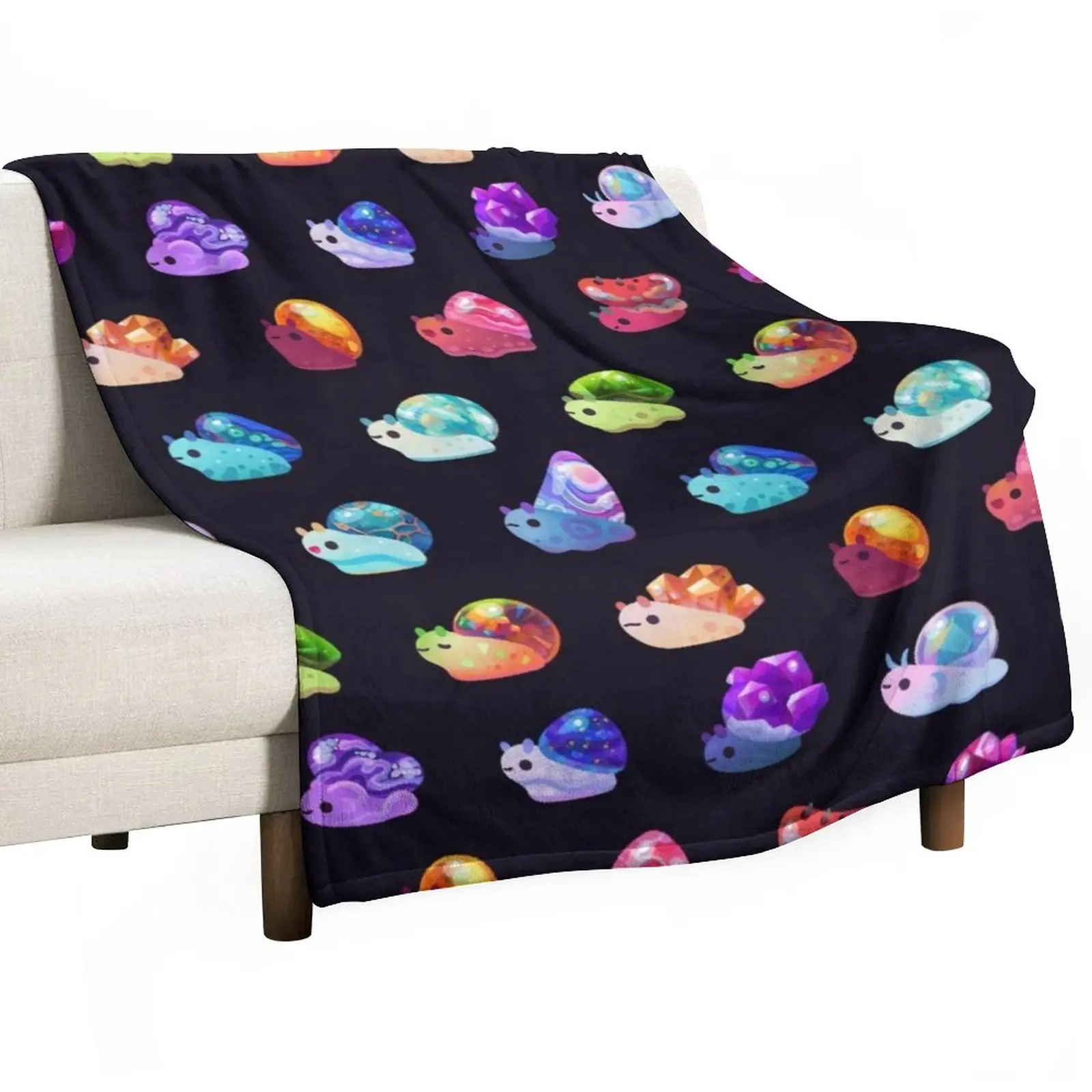 

Jewel Snail Throw Blanket Summer Bedding Blankets Bed linens
