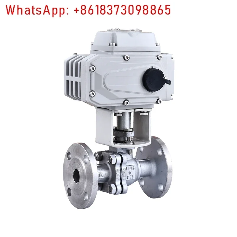 

Q941F-16P304 electric stainless steel flanged ball valve high temperature explosion-proof valve