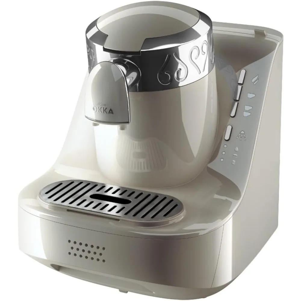 Turkish/Greek Coffee Machine, USA 120V, UL, White/Silver, medium