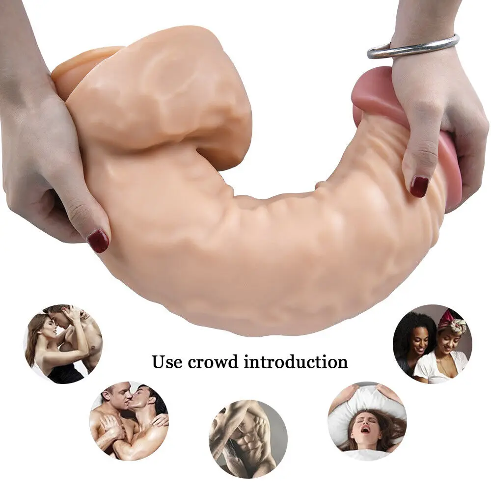 39CM Super Long Huge Dildo Realistic Cock Sex Toys Lifelike Big Giant Penis Masturbation With Suction Cup ButtPlug for Women Men