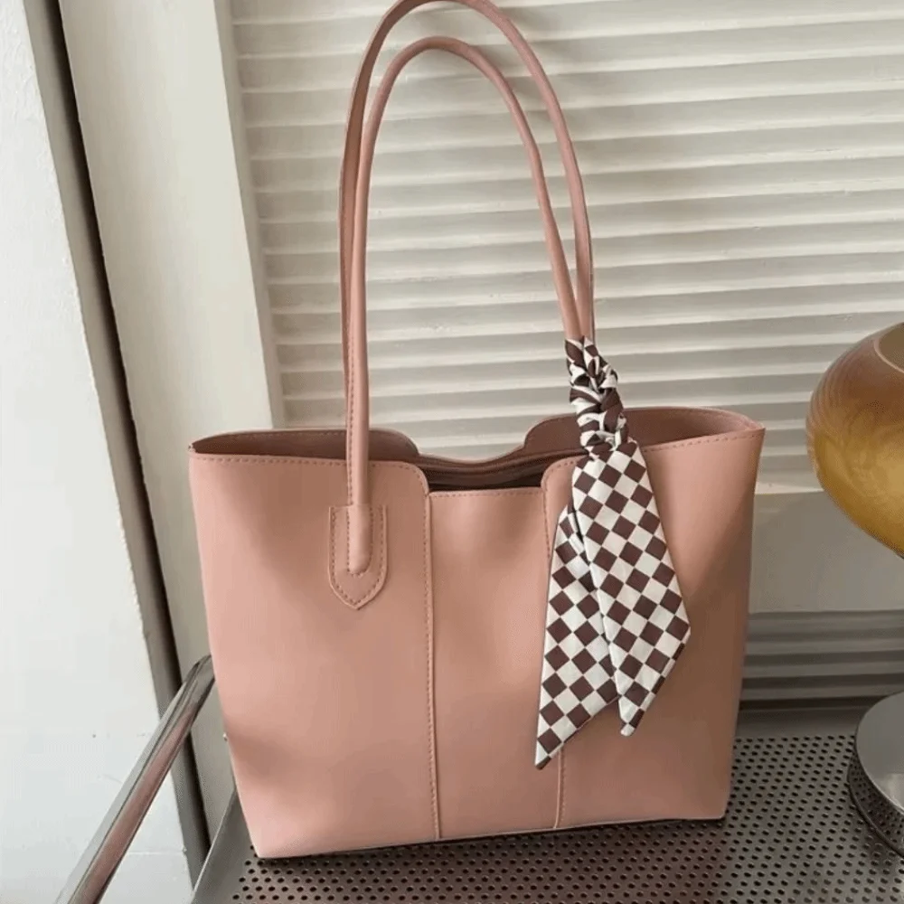 

Large Capacity PU Leather Shoulder Bag Commuting Casual Retro Underarm bag French Style Handbag New Design Tote Bag Outdoor