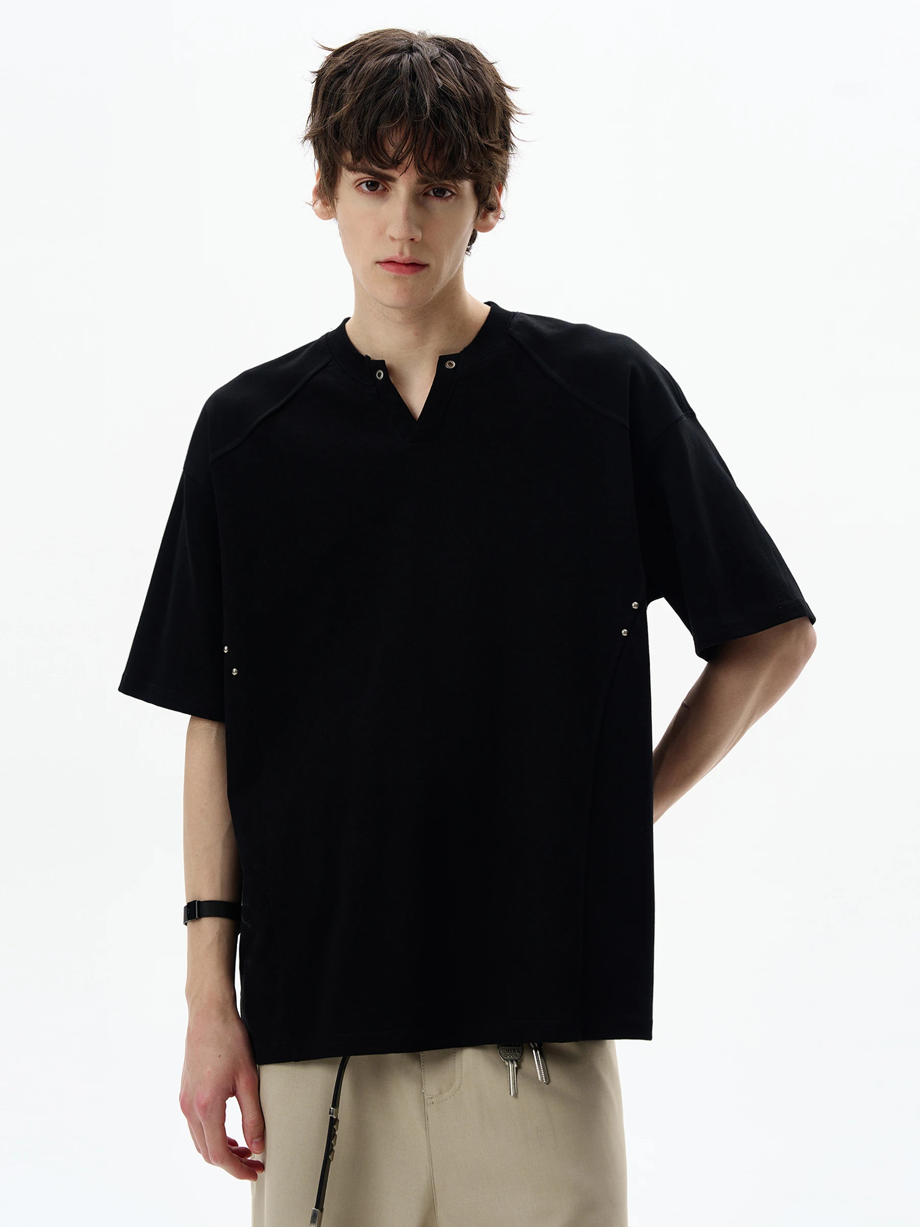 

Модный топ MADWITCH в американском ретро-стиле, с V-образным вырезом, свободного кроя, в стиле CleanFit