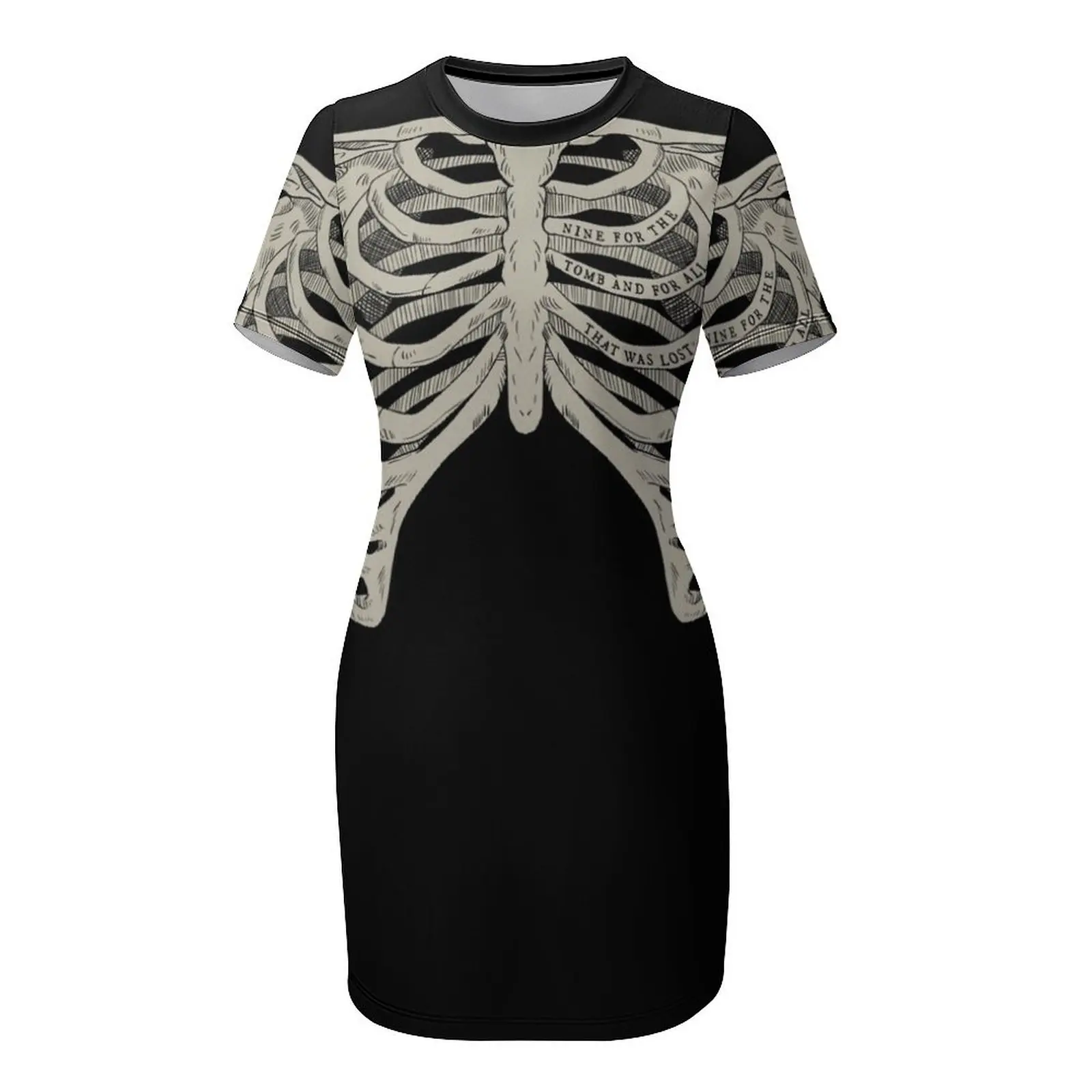 The Locked Tomb - Ribcage Short-Sleeved Dress prom dresses 2025 women's clothing korea stylish long dress women summer Dress