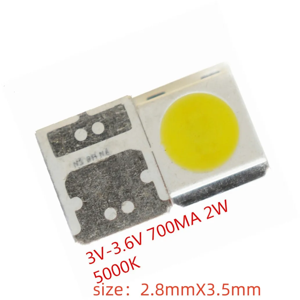 100PCS SMD LED 2835 Chips 3V-3.6V 2W 2700K 5000K CRI85 Beads For LED Lighting White Warm Surface Mount PCB Emitting Diode Lamp