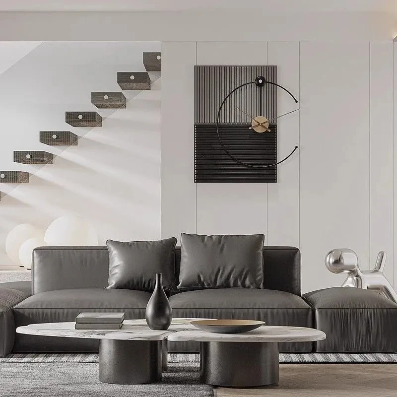 Creative Industrial Style Hanging Painting, Modern Simple And Atmospheric Hanging Clock Design Home Decor