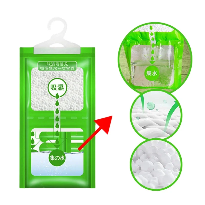 10Pcs Premium Hanging Dehumidifier Bag Moisture Absorbing Bags for Bathroom Closet Kitchen Portable Antihumidity Bags Dry Bag