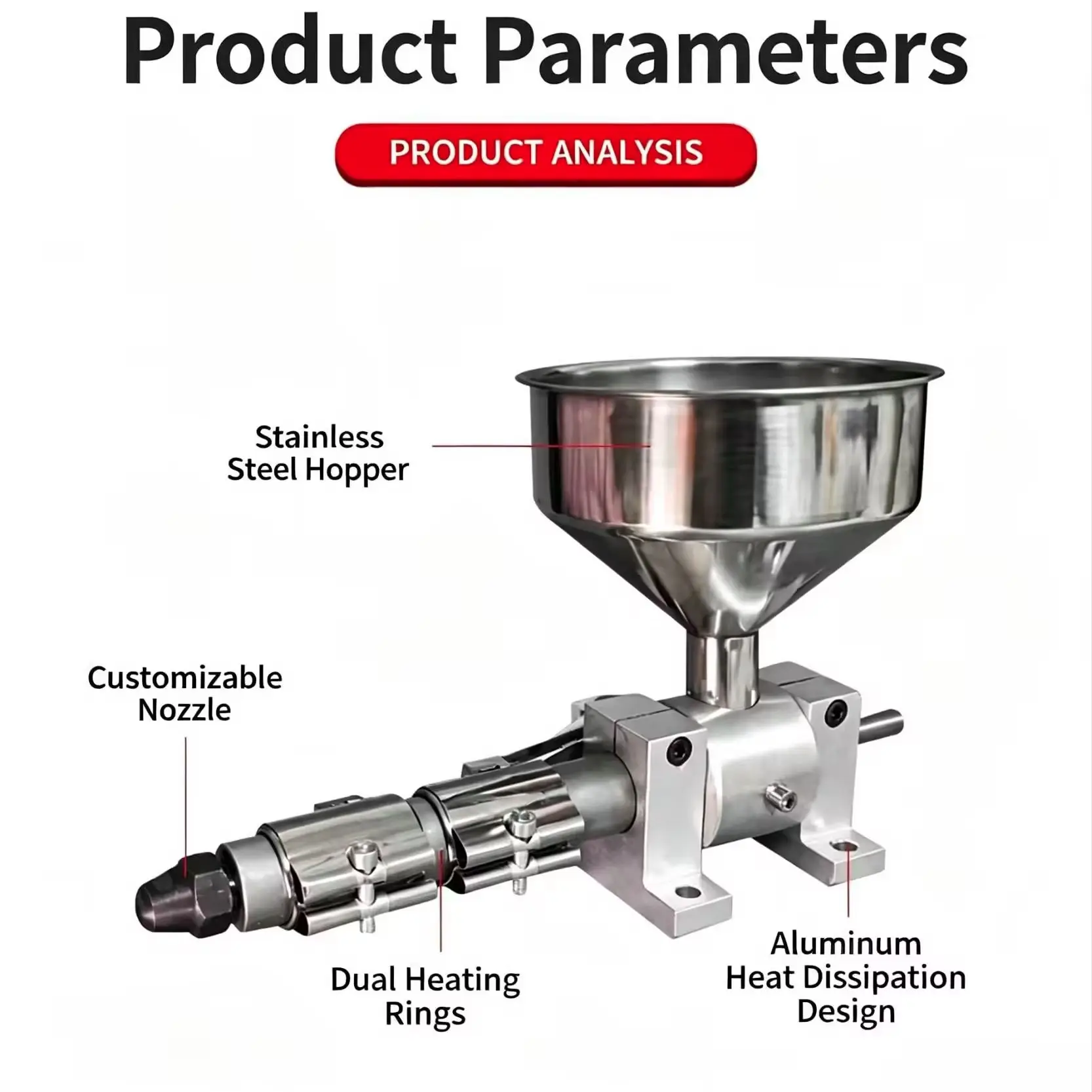 16mm 20mm Mini Single Screw Extruder Heated Barrel 300℃ Micro Plastic Machine For 3D Filament Compound Powder Melt