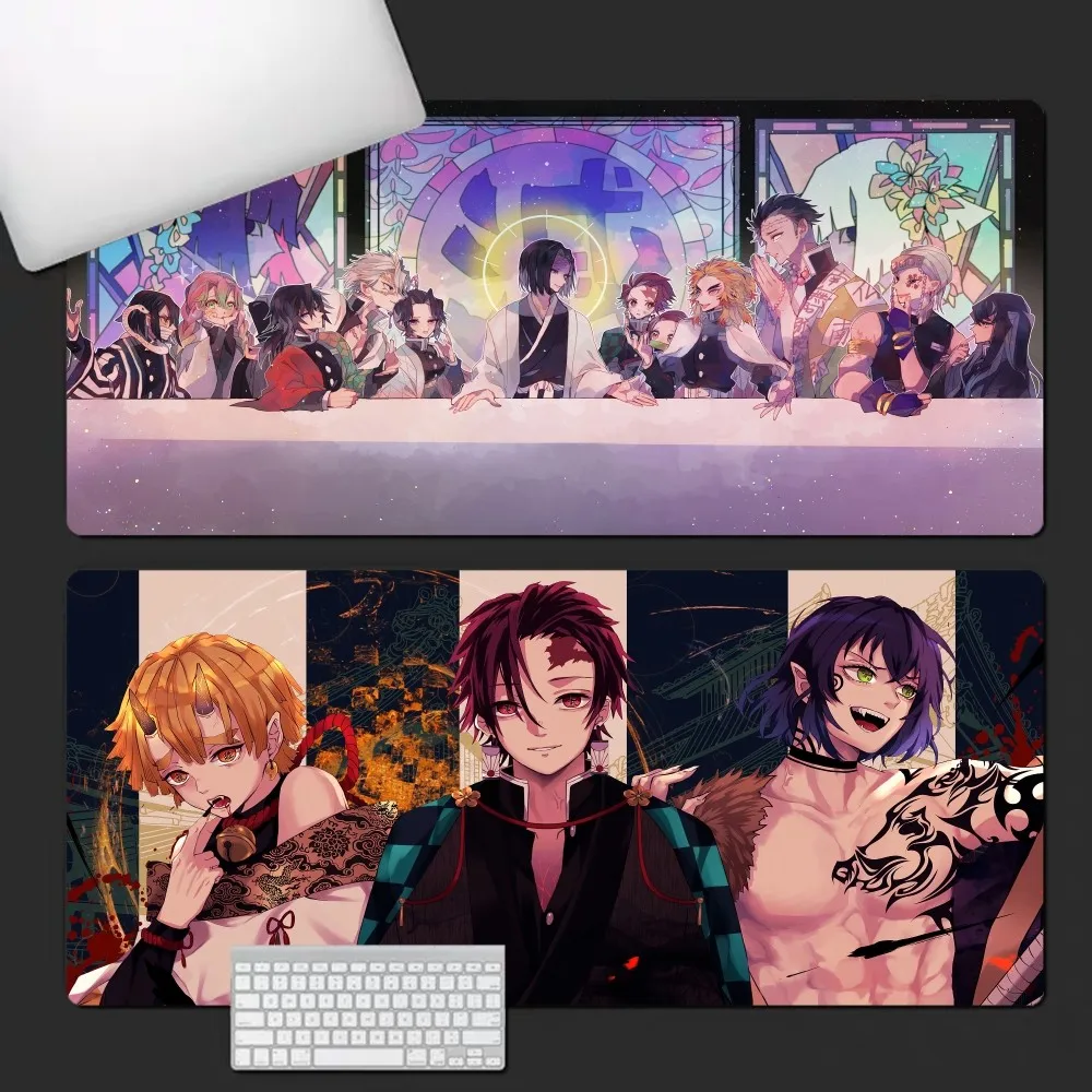 

Demon Slayer Hit Anime Cute Natural Rubber Gaming Mousepad Desk Mat Size For Game Keyboard Pad For Gamer