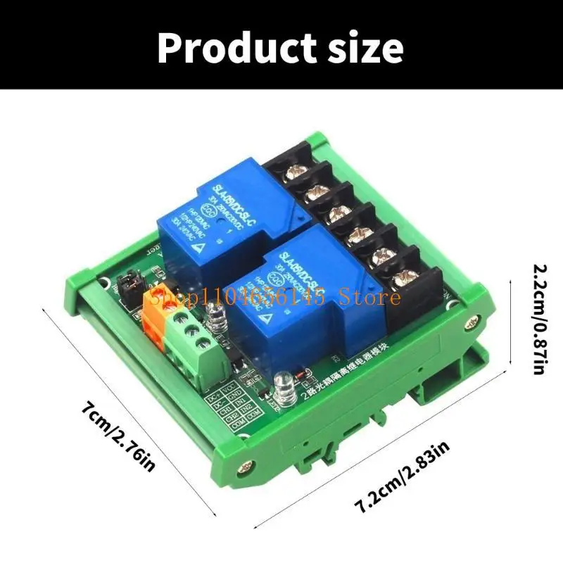 Modulo relè 5asd a 2 canali con trigger alto-basso per l'automazione industriale e domestica