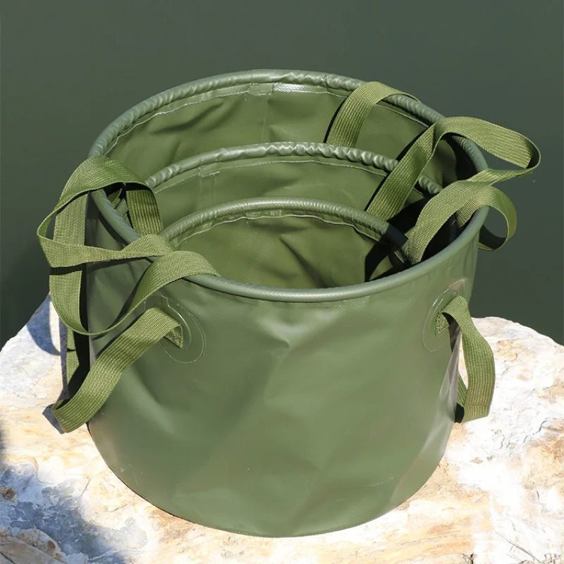 7L/13L/20L Bucket Waterproof Water Bags Folding Bucket Portable Outdoor Foldable Water Container Collapsible Fish Washbasin