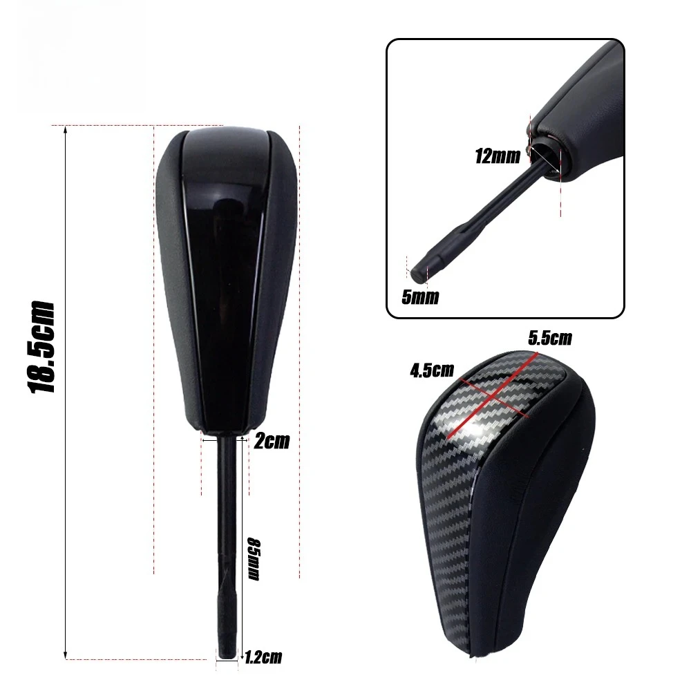 For BMW E39 E46 E53 E60 E61 E63 E64 E83 E81 E82 E87 E90 E91 E92 E93 Gear Shift Knob leather Shifter Sticke New Product Auto Part - view 6
