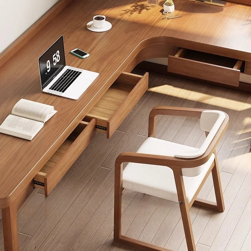 Desk Household Wall Workbench Study Table Bedroom Corner Desktop Computer Desk with Drawer