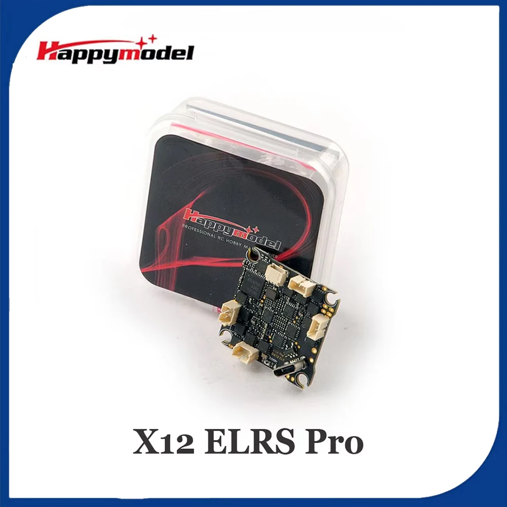 

HappyModel X12 ELRS Pro 5in1 AIO Flight Controller Built-in 2.4G ELRS V3.0 OPENVTX 400mW 1-2S LiPo 25.5X25.5mm for FPV Drones