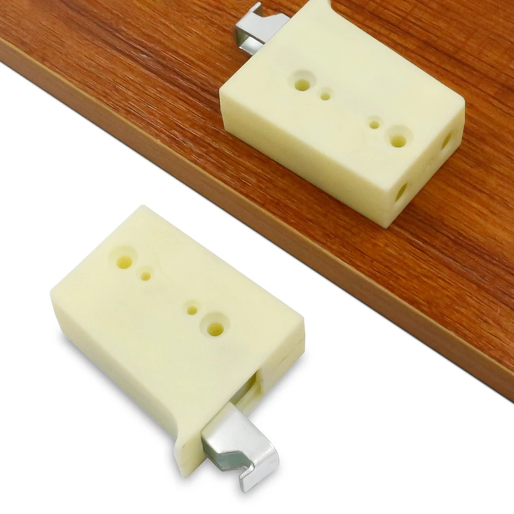 2PCS Heavy Duty Cabinet Hanging Bracket Wall Mounted Fixed Connector for Kitchen Bathroom Storage Furniture Mounting