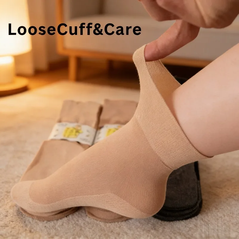 12 Pairs Non Binding Diabetes Crew Socks Comfortable Breathable Spring Summer Casual Socks Are Ideal Middle-Aged Elderly People image 2
