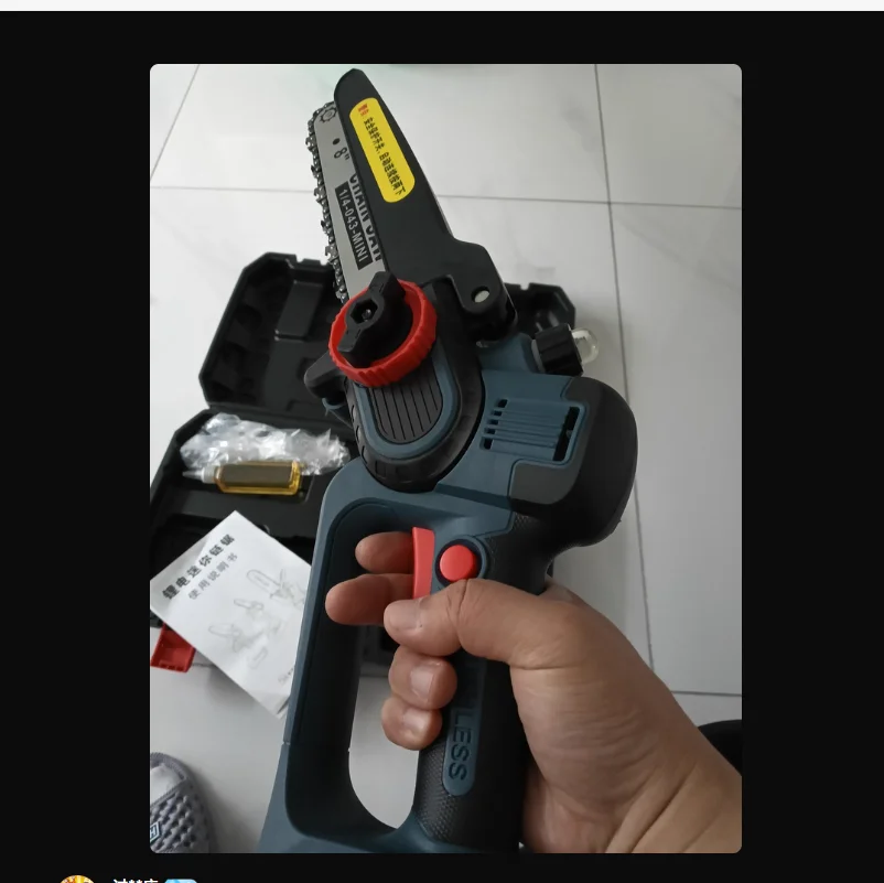 

Беспроводная бензопила 110 В/220 В, перезаряжаемая литиевая батарея, электрическая бензопила для домашнего использования, легкая ручная резка деревьев BC