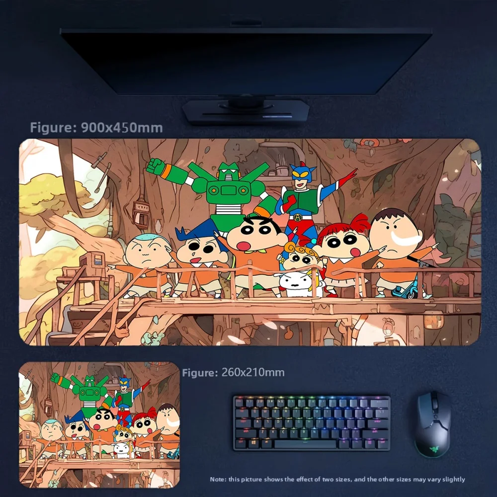 Animation Crayon Shin Chan and His Friends Non-slip Leather Mouse Pad Children's Day Gift Birthday Gift Animation Peripherals
