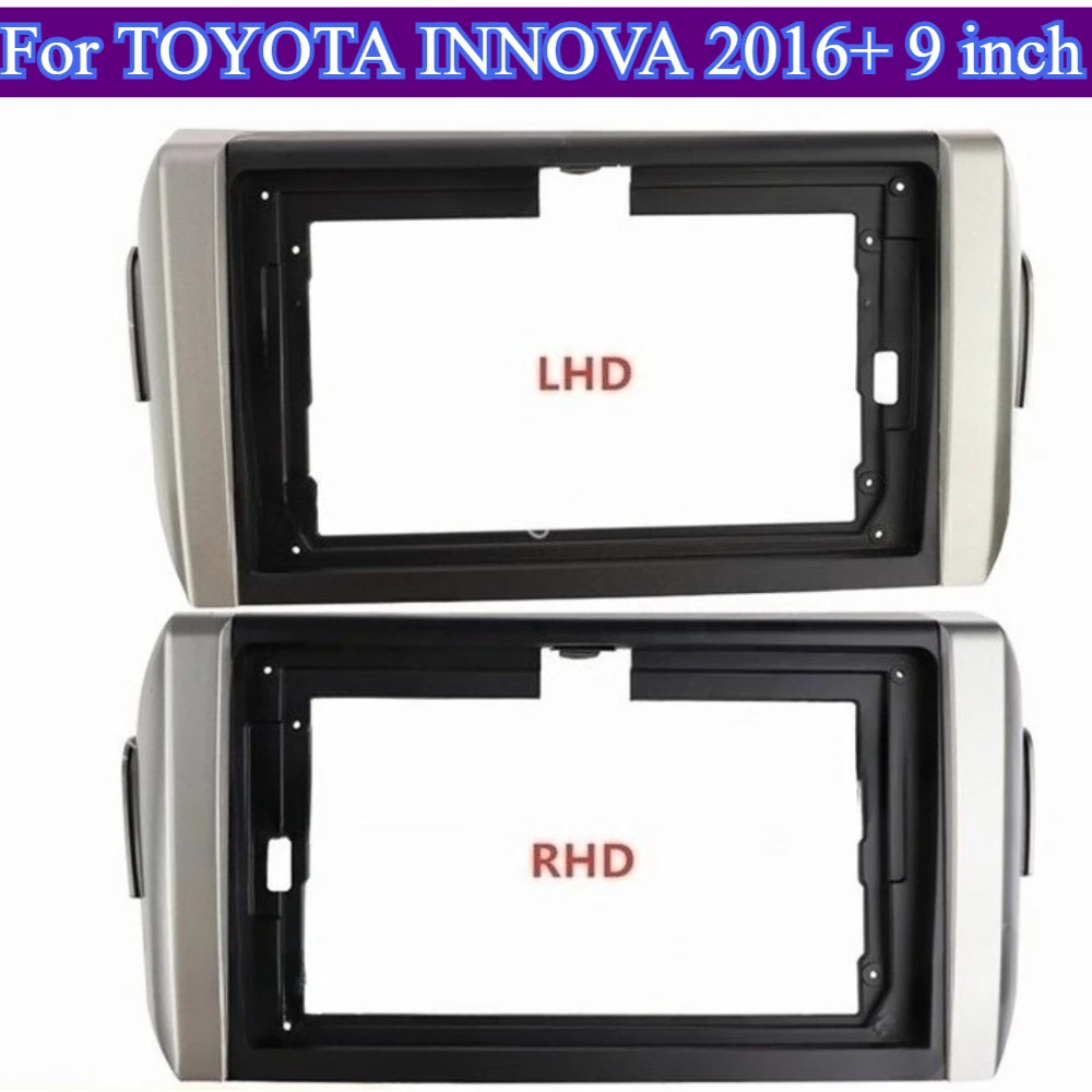 

9''ForTOYOTA INNOVA 2016+Automotive Interior Car Radio Fit Kit Install Bezel Plate Trim Cover Fashionable Aesthetically Pleasing