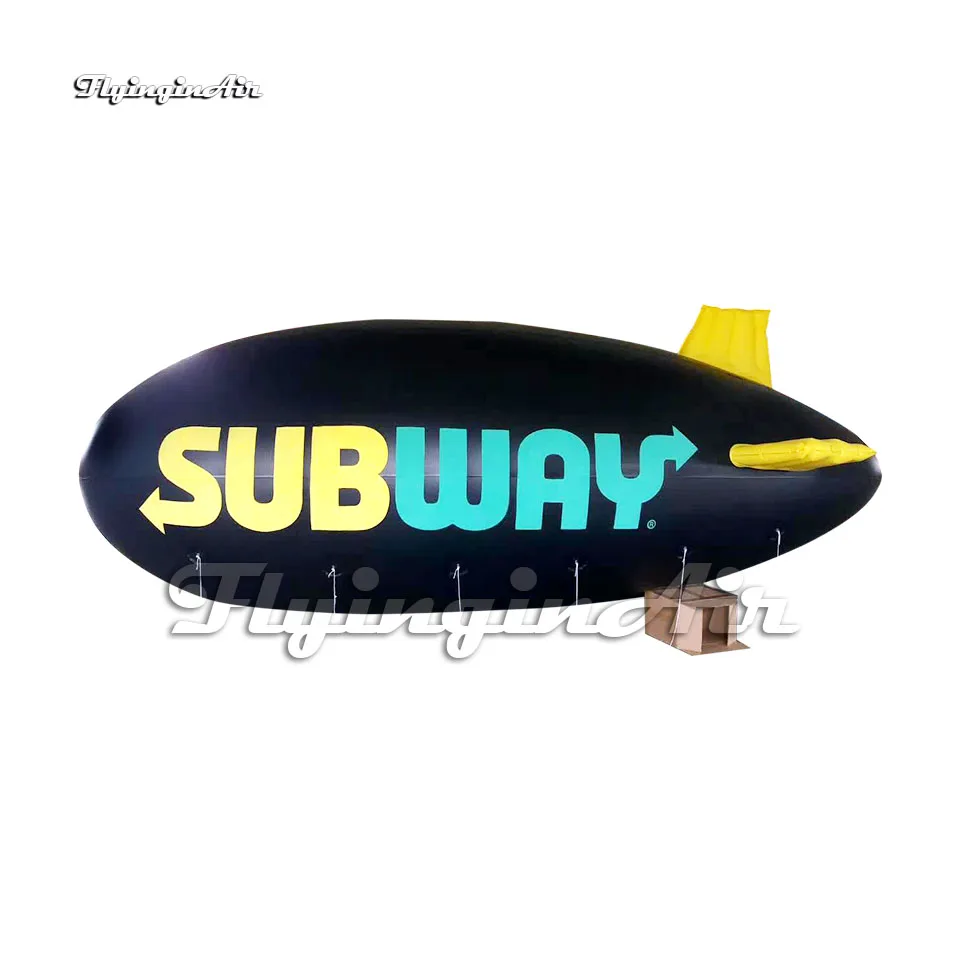 Customized Advertising Inflatable Helium Blimp Nonrigid Airship Model Air Floating Aircraft Balloon For Outdoor Display