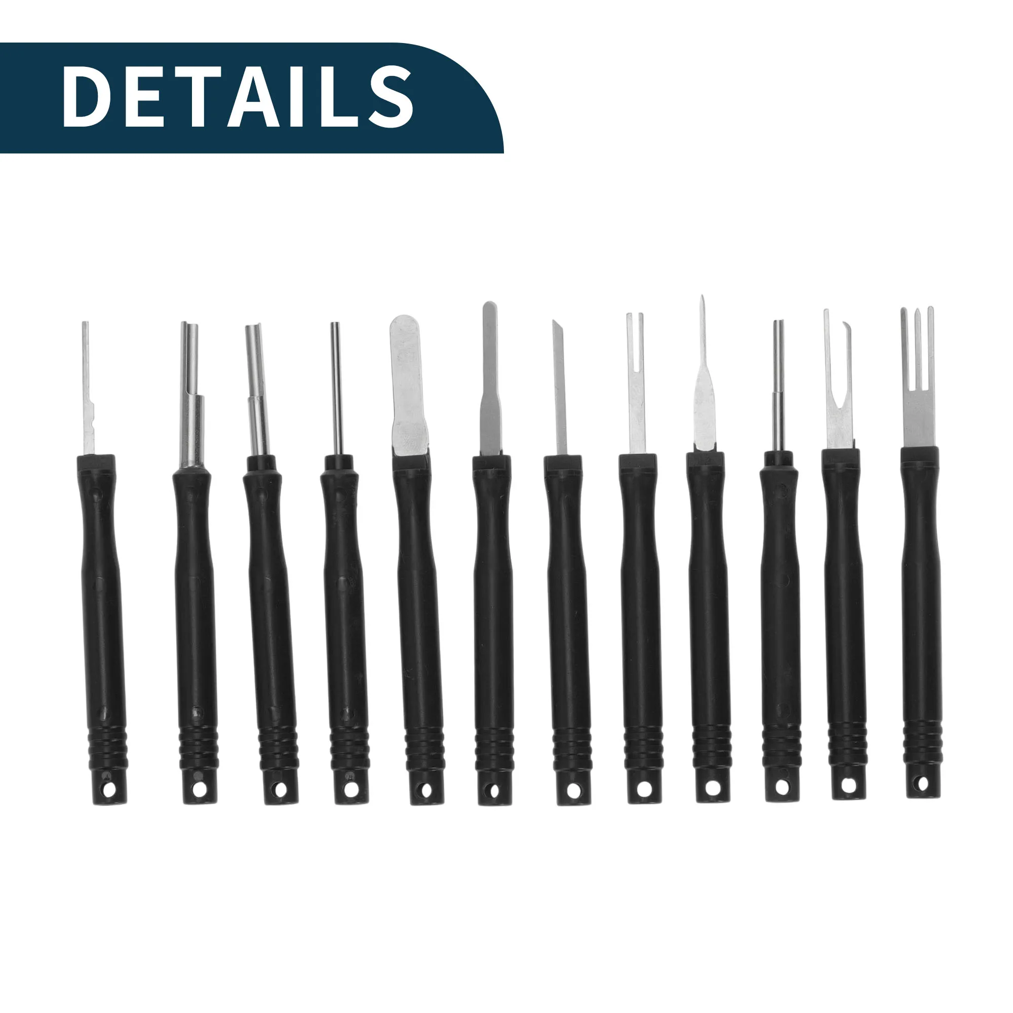 

UXCELL Car Truck Motorcycle Boat Terminal Removal Tool Assortment Kit Wire Connector Terminal Pin Extractor Kit Black 36 Pcs