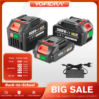 YOFIDRA 18-20V Rechargeable 22500mAh 928vf 388vf 128vf Plus Lithium Ion Battery for 21V 18V Power Tool Replacement Battery