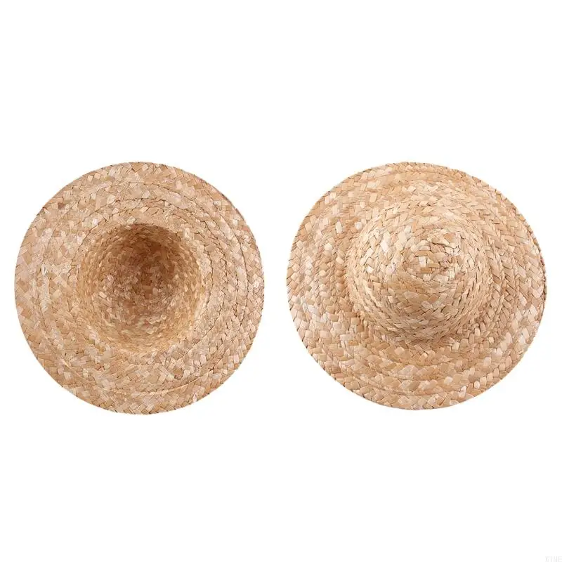 

K1ME Plain Straw Hat for Creative Expression DIY Painting and Decorating Art Supplies