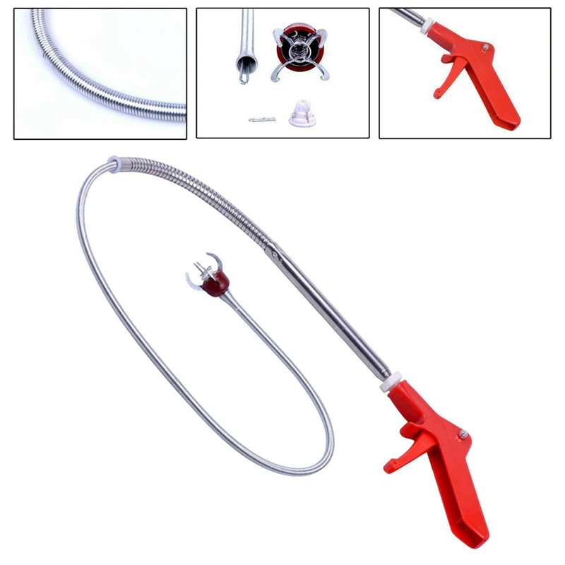 Super Sale Toilet Auger Clog Remover Tool Drain Unclog Tool for Unclogging Drains, Sinks, and Bathtubs