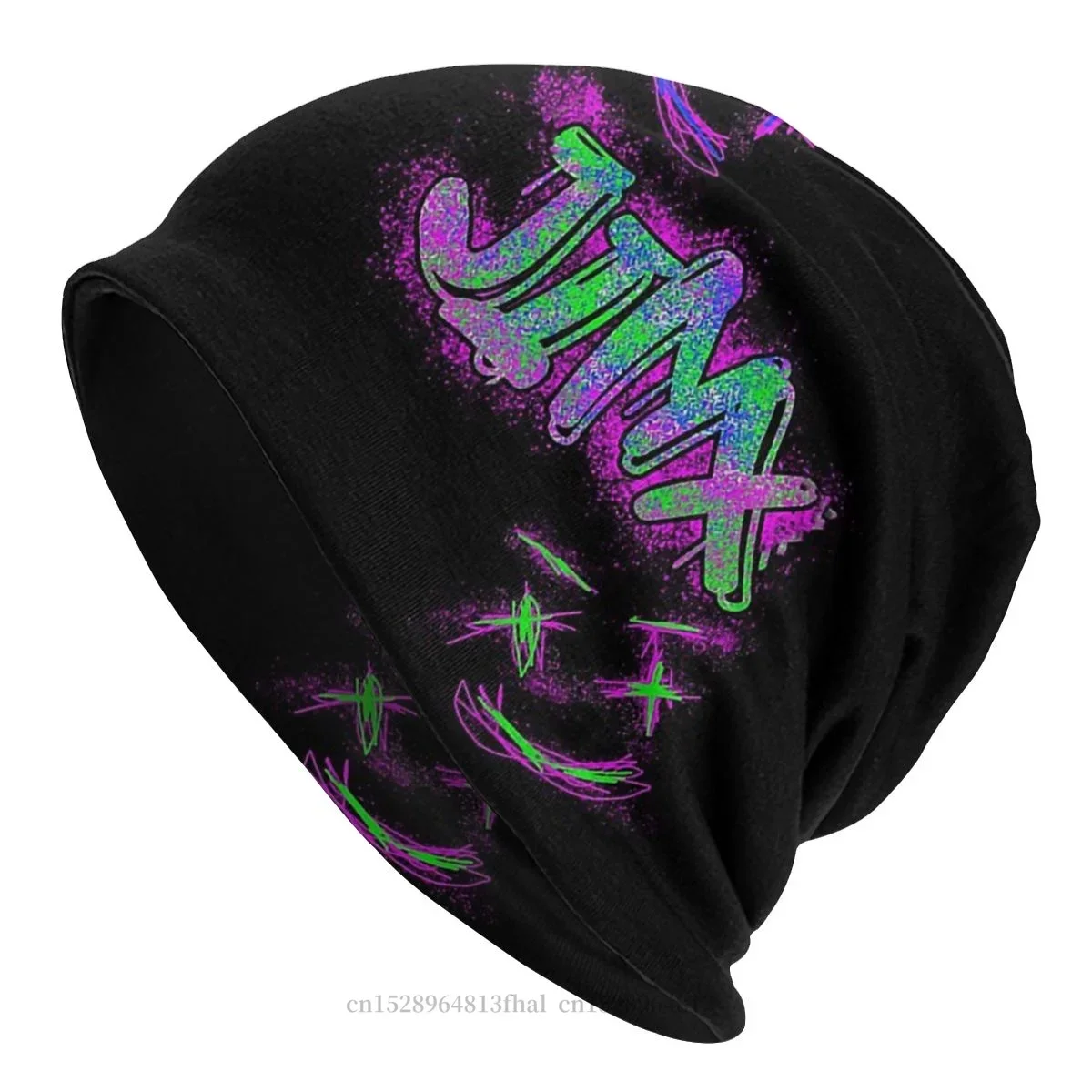 

Jinx Name Bonnet Homme Fashion Skullies Beanies Hat Arcane League of Legends For Men Women Style Cotton Hats