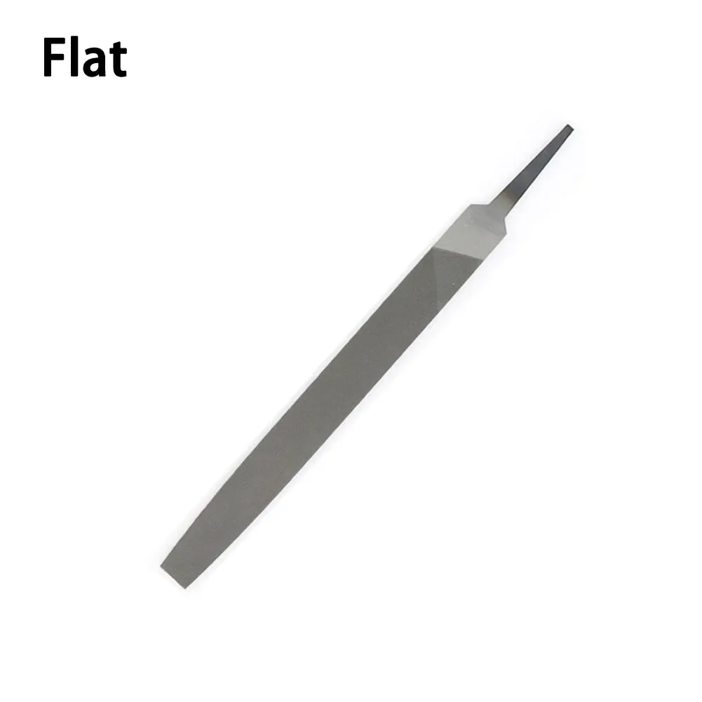 5 Styles Industrial Steel Files 6 Inch Flat/Round/Half Round/Triangle/Square For Metalworking Woodworking Steel Rasp File Flats