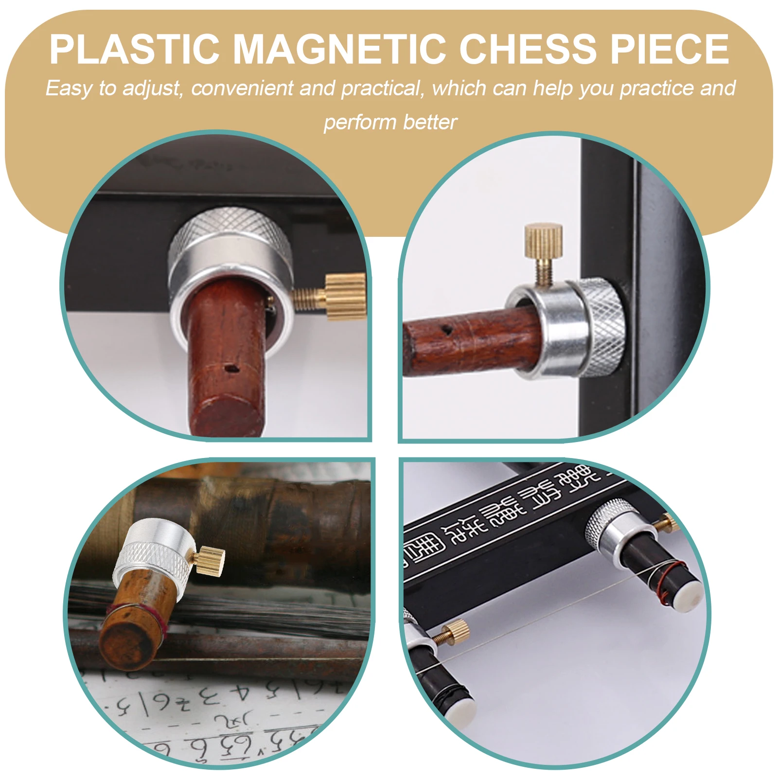 

1Pair Erhu Non-Slip Strap Durable Materials Lasting Use Professional Erhu Accessories