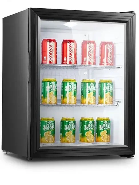 

Summer showcase for sale beverages drinks beer and ice cream refrigerator electronic glass door minibar fridge