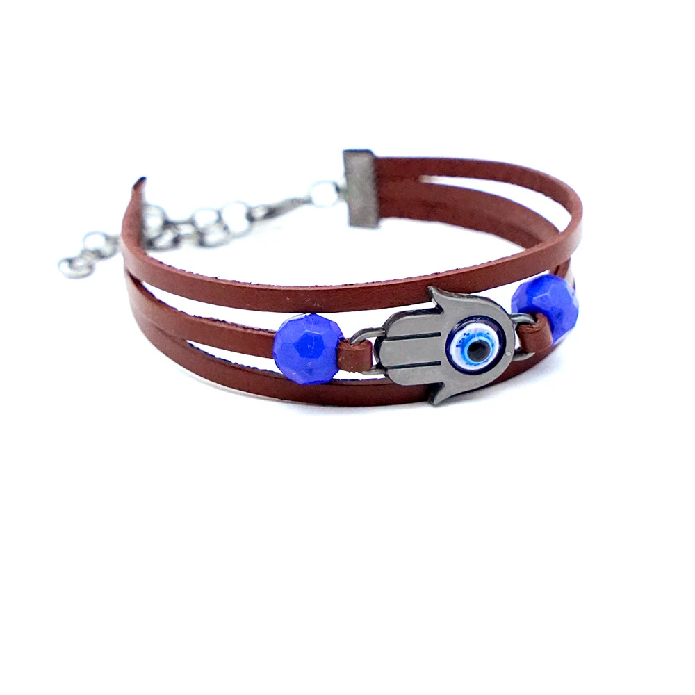 Game The Last Of Us 2 Leather Bracelets for Women Man Ellie Dina Hamsa Evil Eye Charm Bangle Jewelry pulseras Accessories Gift