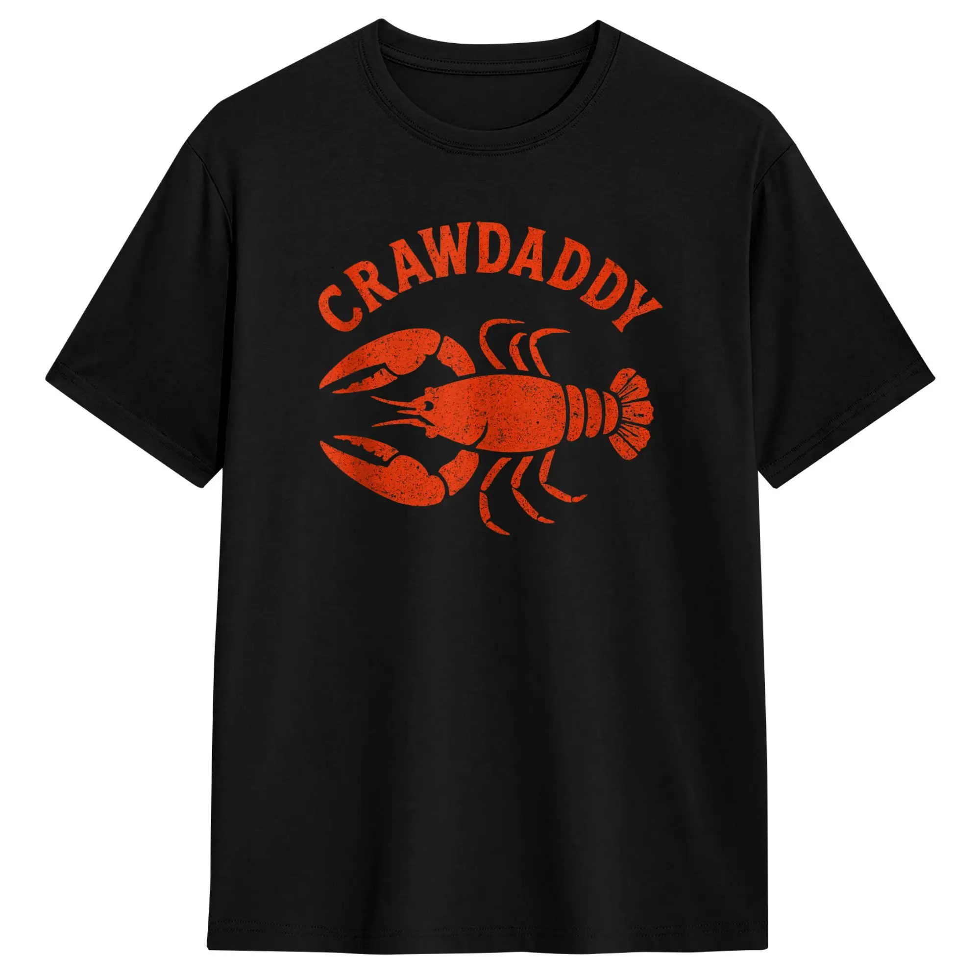 Funny Craw Daddy Crawfish Boil Dad Crawdad Men T Shirts  Vintage Tees Short Sleeve O Neck T-Shirt Cotton Plus Size Clothing