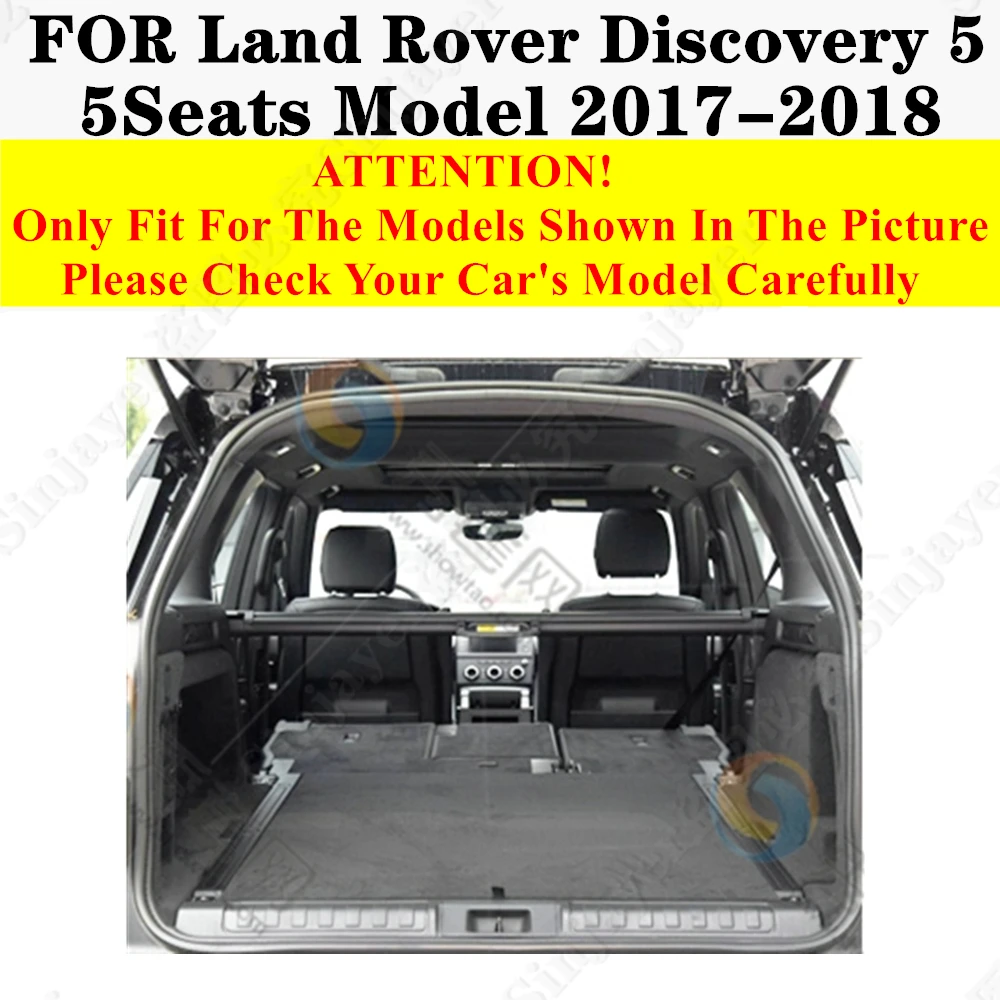 High Side Car trunk mat for Land Rover Discovery 5 5Seats 2018 2017 Tail Boot luggage Pad Rear Cargo Liner Interior Accessories