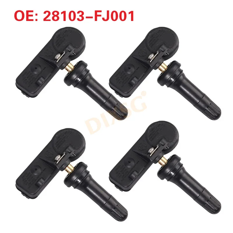 

4 pcs TPMS Sensor 28103-FJ001 433MHz Tire Air Pressure Sensor For 2014 2015 2016 2017 SUBARU XV 28103FJ001 TPMS Sensor