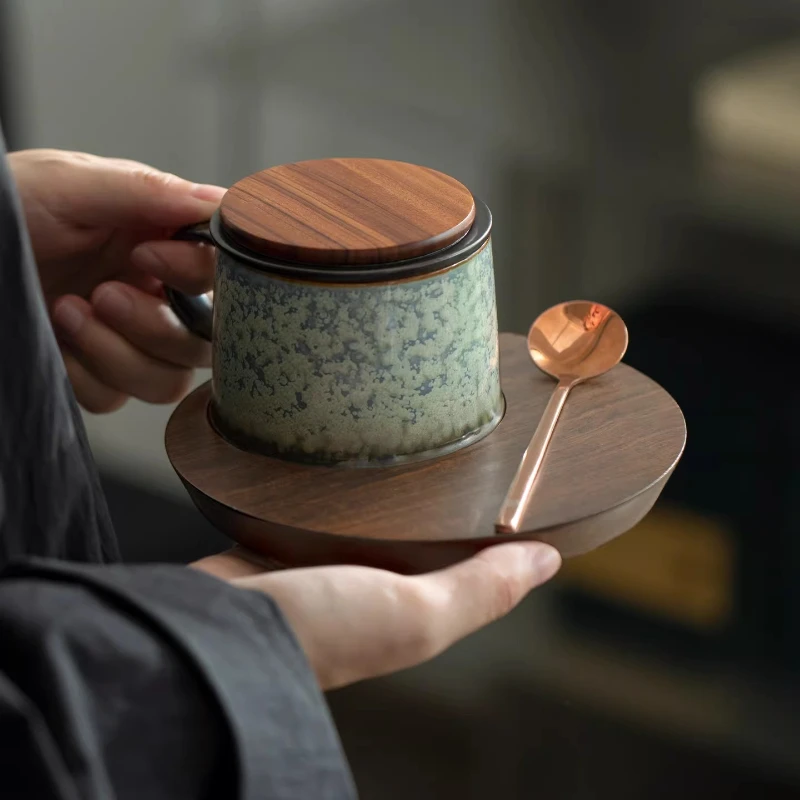 Ceramic Gadgets Coffee Cup Set Cup And Saucer Camping Coffee Cup Set Outdoor Container Dosing Cup Stolik Kawowy Cafe Accessories