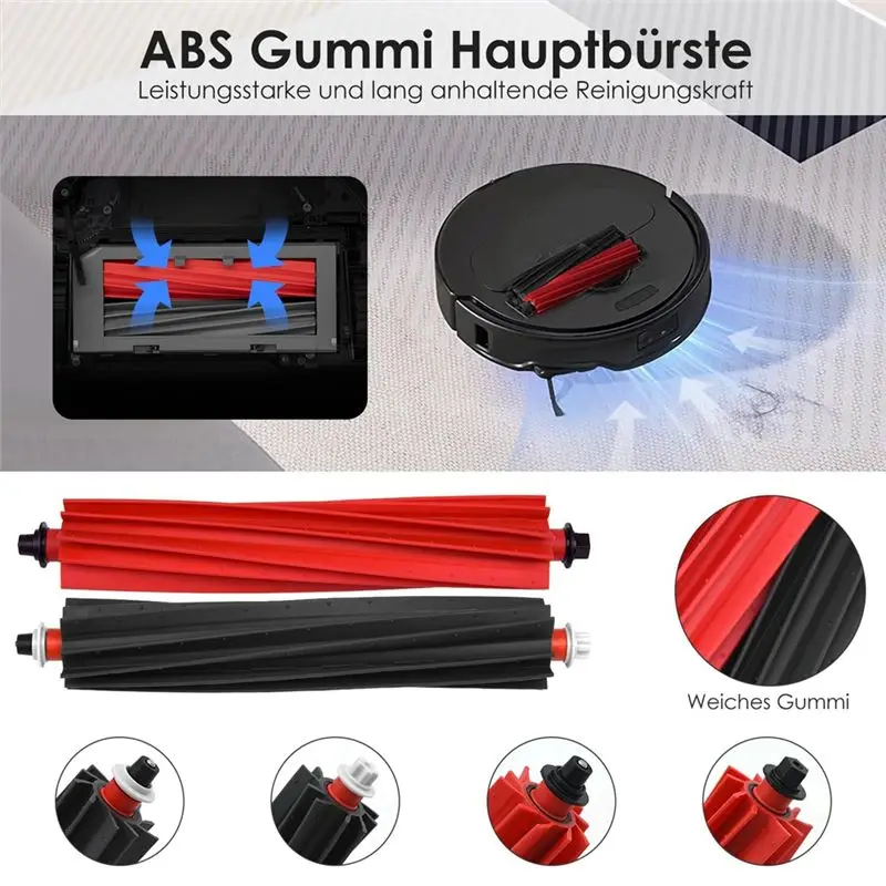 BHTS-For Roborock Q Revo Master Main Side Brushes Hepa Filters Mop Cloth Dust Bags Robot Vacuum Cleaner Parts