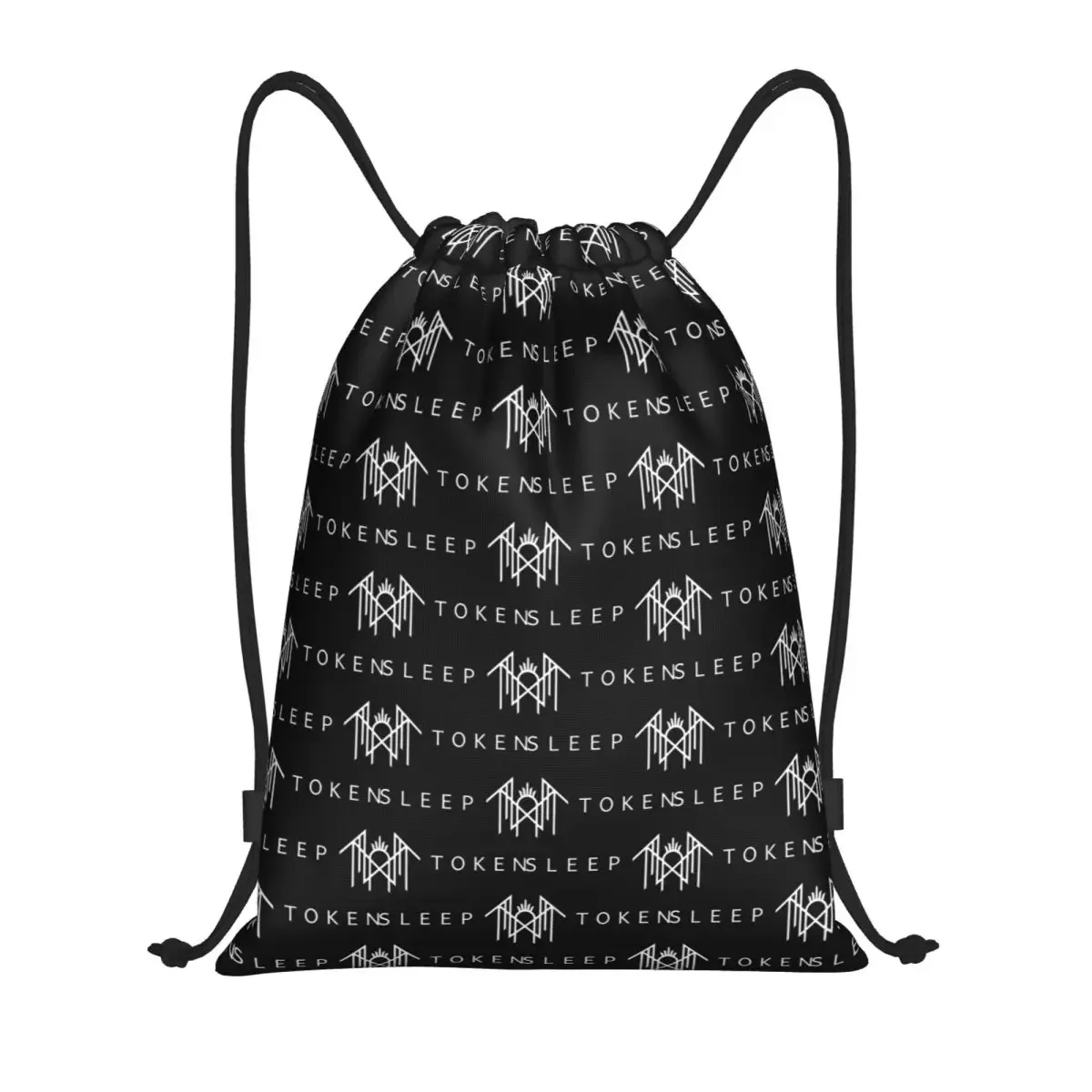 

Custom Sleeping Band Drawstring Bag Women Men Portable Sports Gym Sackpack Alternative Metal Shopping Backpacks