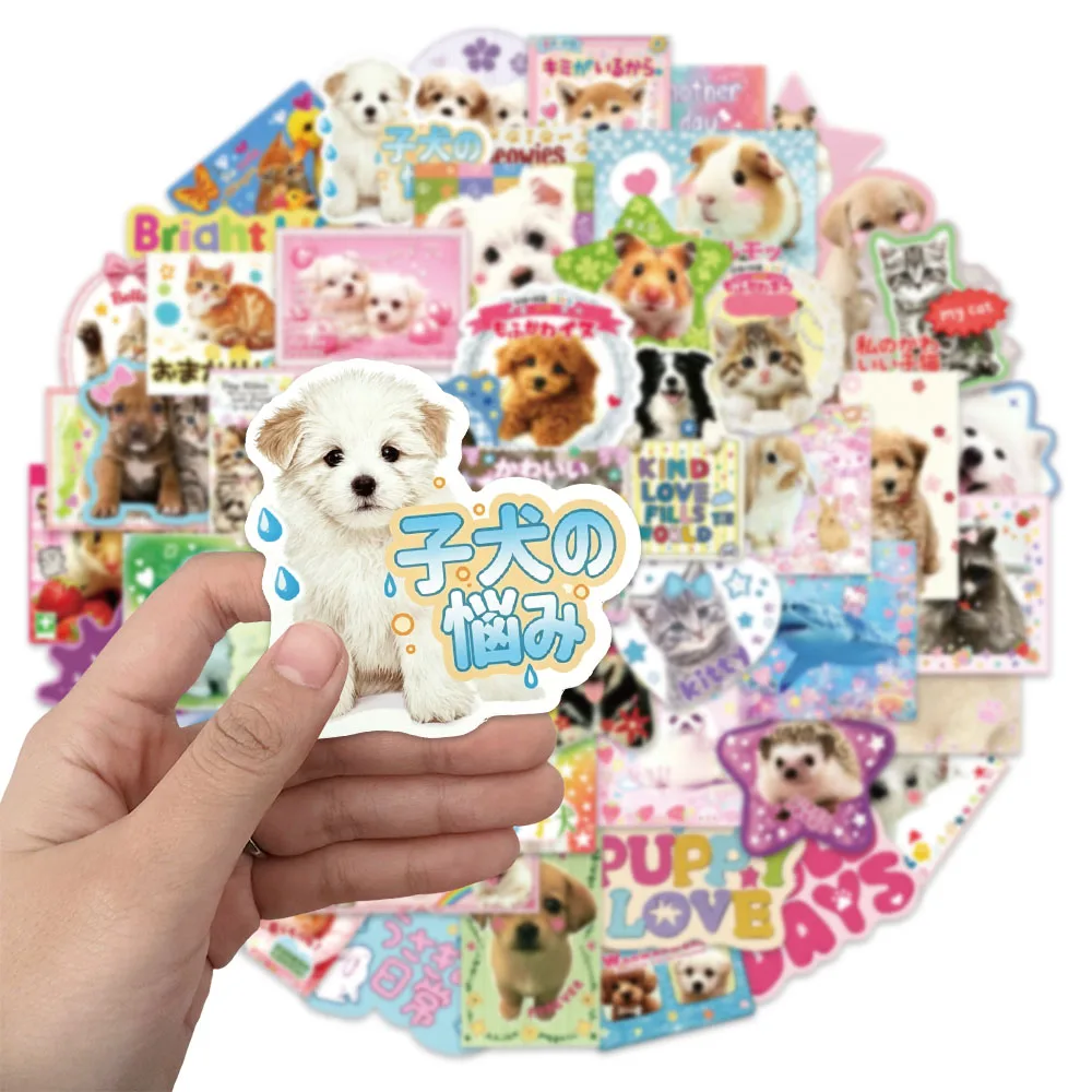50PCS Cute Animal Japanese Cartoon Graffiti Stickers DIY Phone Case Postcard Luggage Notebook Speaker Decorative Stickers