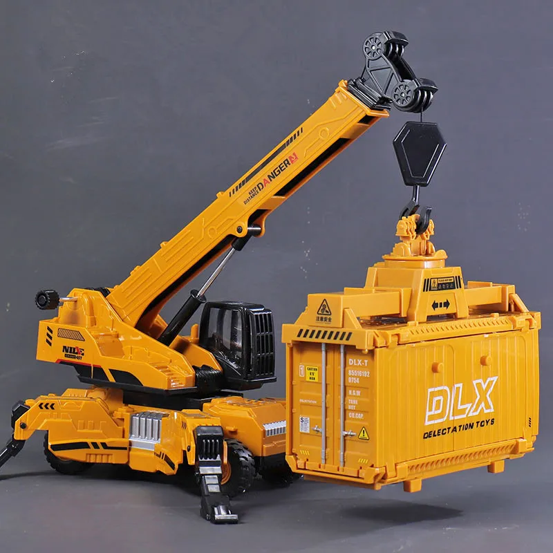 Hot sale 1: 50 plastic lifting crane model,container crane toys,quality engineering vehicle toys,wholesale